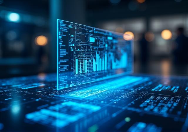 Dashboard AI avanzata con ologrammi